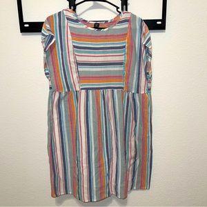 NEVER WORN. Colorful Striped Dolman Dress